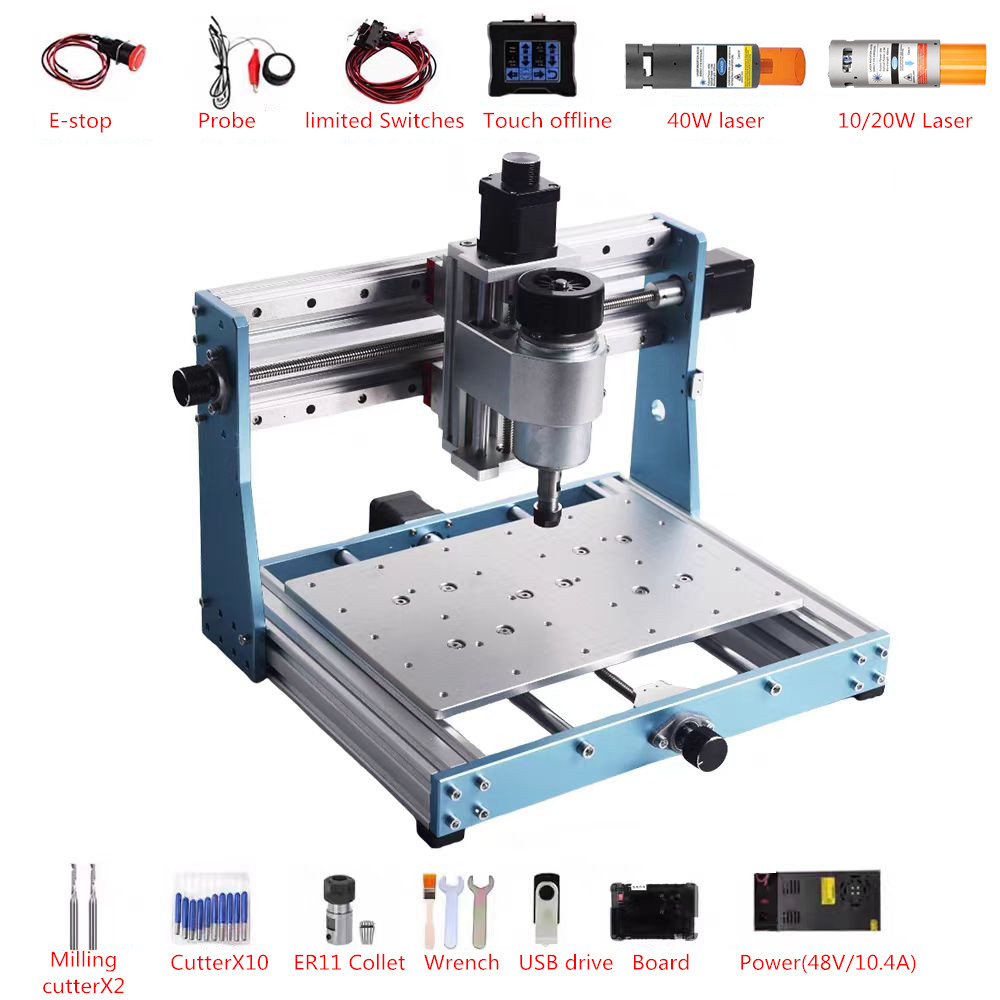 Mini Laser Engraver Cnc Router - Router CNC Mini Logam Penuh 3020