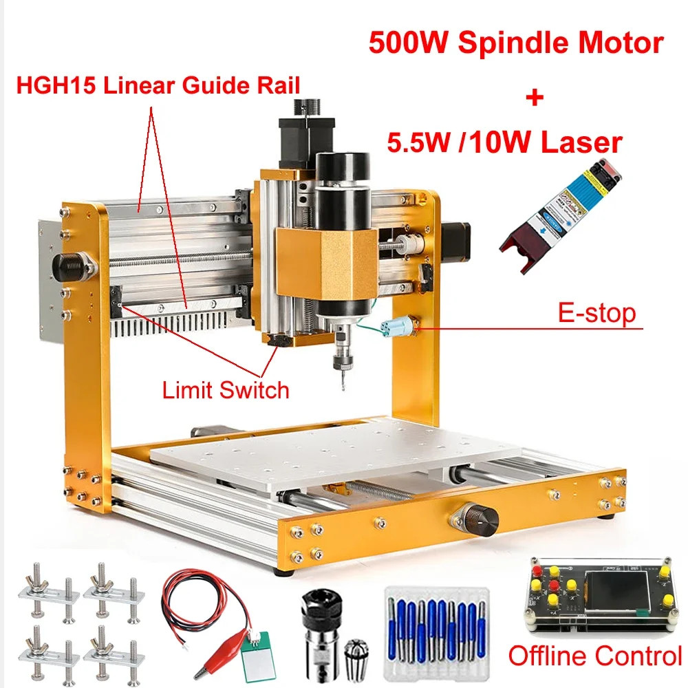 Mini Laser Engraver Cnc Router - Mesin Router CNC Mini Aluminium dengan