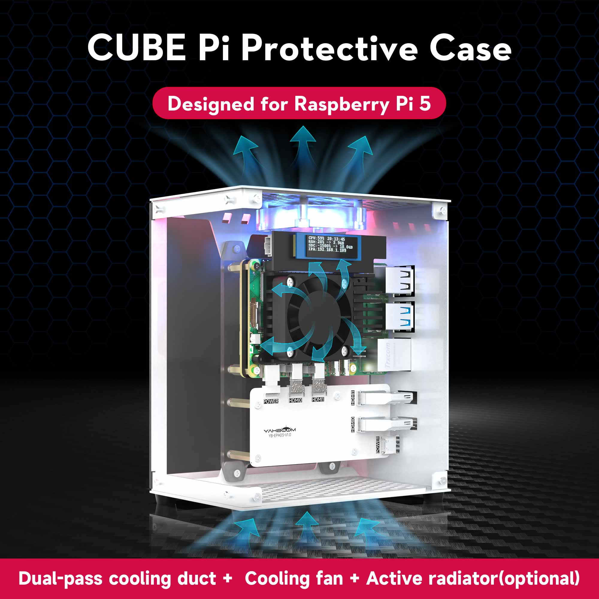 Raspberry Pi 5 8Gb Kit - Raspberry Pi Kit pelindung casing 5,