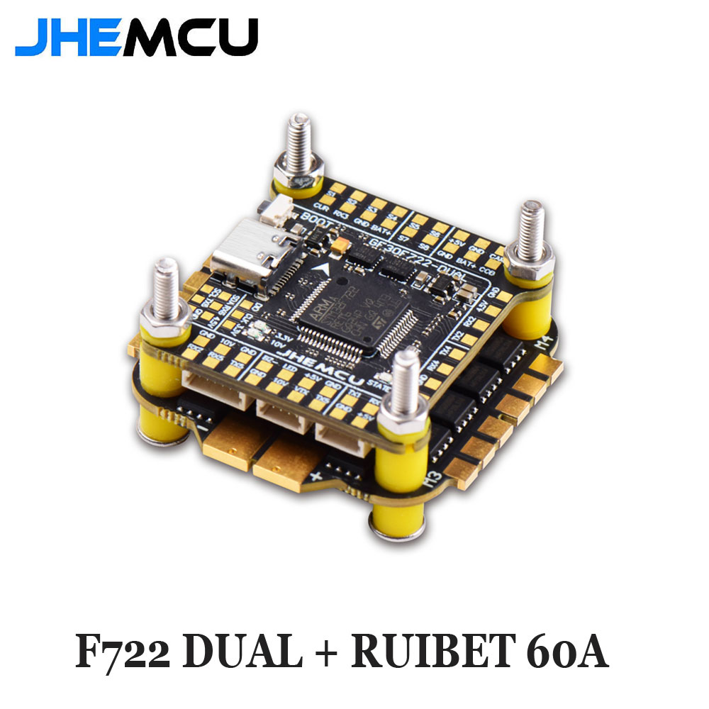 Jhemcu F7 Stack F722 Pengendal - Fpv Flight Controller F7 Stack 60A ulasan dan harga
