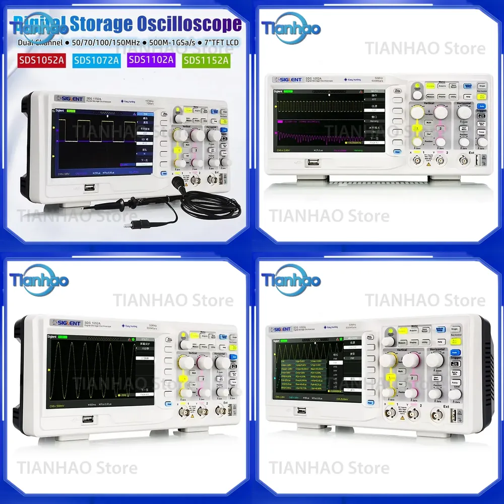 Osiloskop Penyimpanan Digital  - Digital Storage Oscilloscope 100Mhz ulasan dan harga